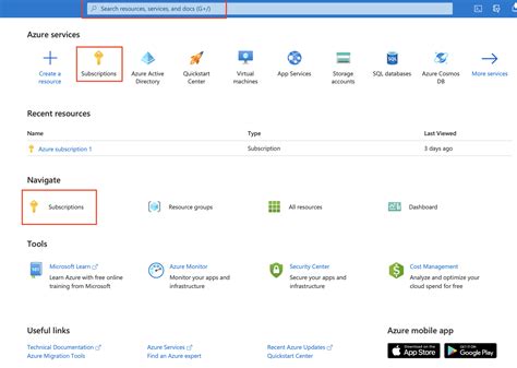 How Do I Connect An Azure Subscription For The First Time