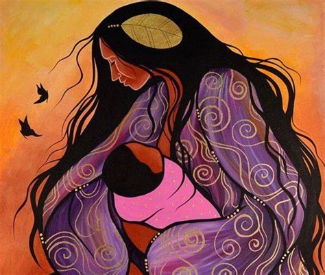 Madre Hijo India Native American Paintings Native American Artists