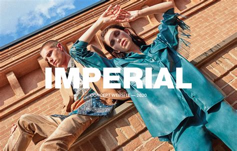 Imperial Fashion — Concept Website On Behance