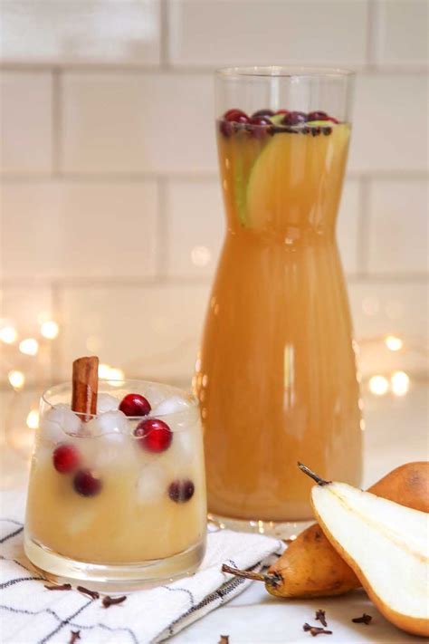 Thanksgiving Punch Non Alcoholic Spicy Pear Punch Modern Glam