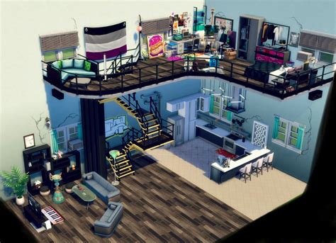 Dollhouse Challenge Industrial Remodel For A Starving Artist Sims4
