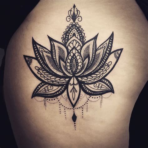 Lotus Flower Tattoo Designs On Thigh Best Tattoo Ideas