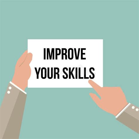 Improve Skills Means Improvement Plan And Abilities Stock Illustration
