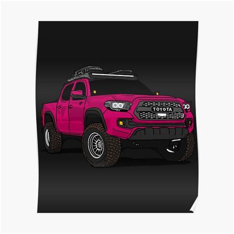 Toyota 4runner Toyota 4runner Pink Poster For Sale By Lugcraft1987