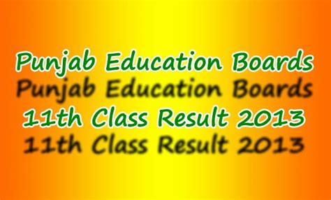 11th Class Results 2013 Of All Punjab Boards Announced
