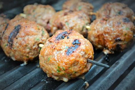 Easy Grilled Meatballs Recipe Food Fanatic