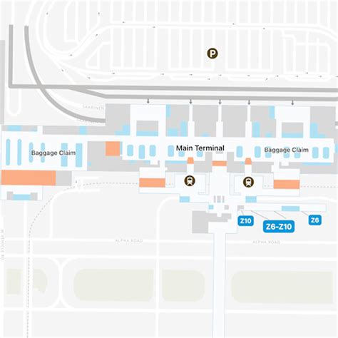 Washington Dulles Airport Map Iad Terminal Guide