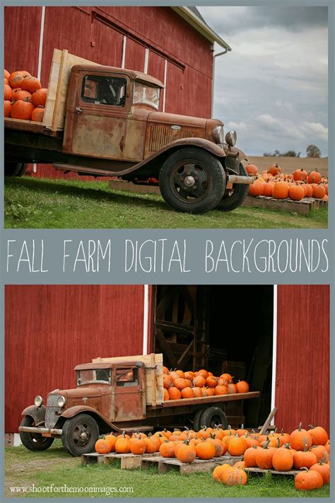Fall Farm Digital Backgrounds Shoot For The Moon Images