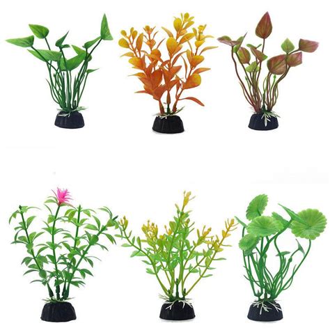 Artificial Fish Tank Plants Aquarium Plants Set Of 10 Artificialmerch