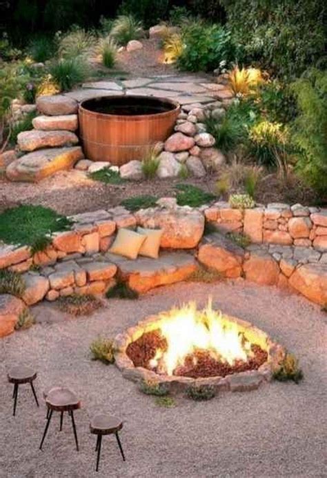 Awesome Sunken Fire Pit Ideas To Steal For Cozy Nights In 2020 Sloped