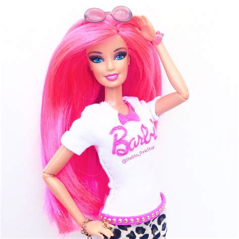 Pink Hair Rerooted By Pinkstar Barbie Hairstyle Barbie Fashion Pink Hair