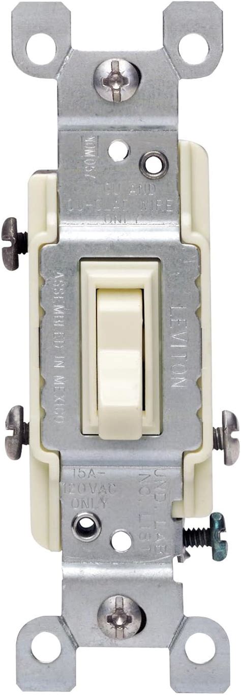 Leviton 1453 2a 15 Amp 120 Volt Toggle Framed 3 Way Ac Quiet Switch