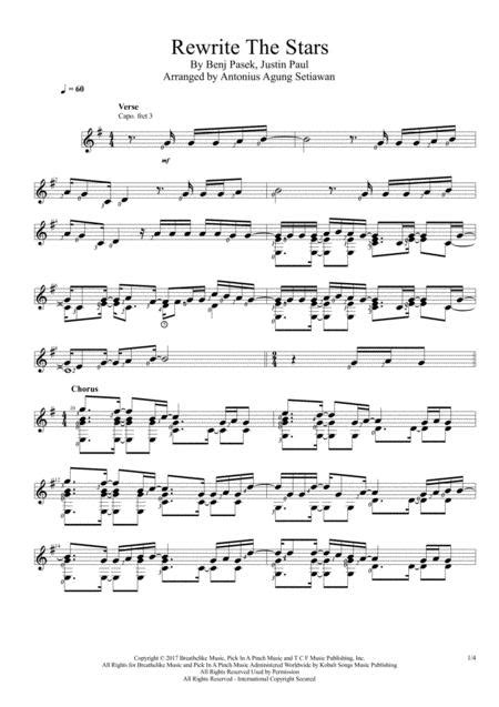 Rewrite The Stars By Benj Pasek And Justin Paul Digital Sheet Music