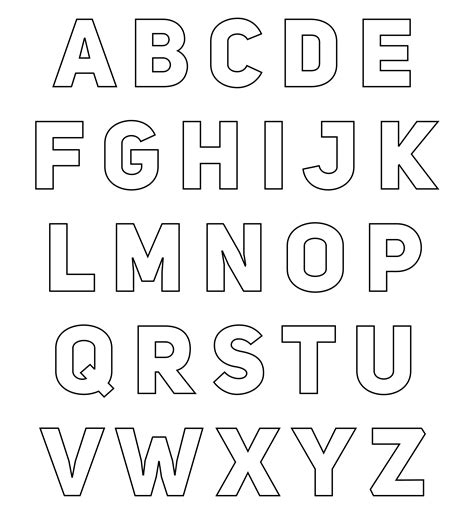 Free Printable Alphabet Stencils To Cut Out Free Printable Templates