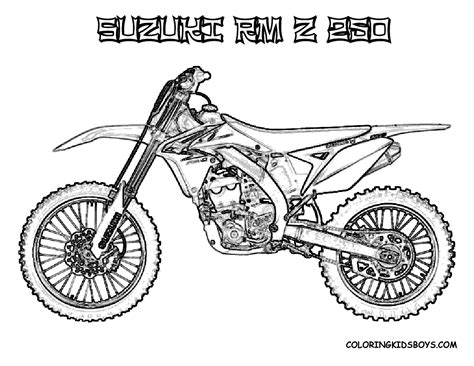 Get hold of these colouring sheets that are full of dirt bike pictures and involve your kid in painting them. Fierce Rider Dirt Bike Coloring | Dirtbikes | Free ...