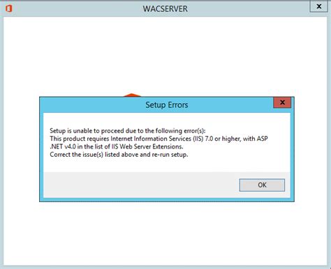 FAQ Microsoft Office Standard Install Error Requires IIS