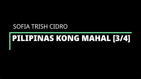 Pilipinas Kong Mahal 34 Time Signature By Sofia Trish Cidro