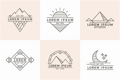 Modern & Minimalist Logo Templates | Minimalist logo, Minimalist logo design, Geometric logo design