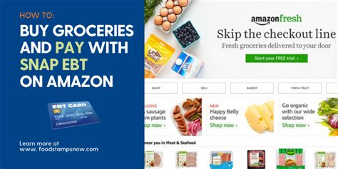 Using instacart in my area is like playing russian roulette. How to Pay with SNAP EBT on Amazon - Food Stamps Now