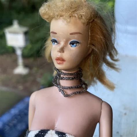 VINTAGE PONYTAIL BARBIE Blonde With R Box PicClick