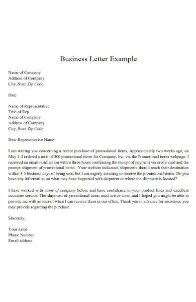 sample business letter template ms word  ms word