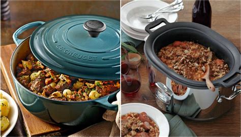 Serve brisket cooked in beef stock or beer with a cup of the leftover juices as an au jus, or drizzled over shredded preparations. Slow Cooker and Dutch Oven Conversion Guide