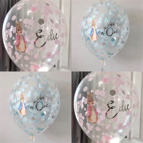 Peter Rabbit Party Balloon, Confetti Balloon, Balloon with ...