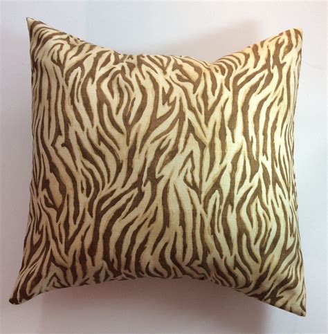 Zebra Print Pillow Cover Animal Print Linen Pillow Cover Etsy