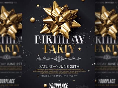 Birthday Invitation Template Psd Free