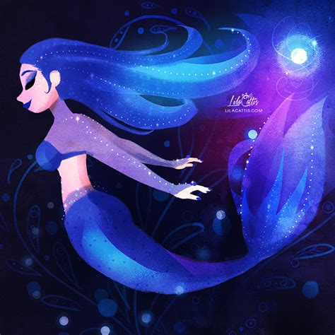 Blue Mermaid By Lilacattis On Deviantart