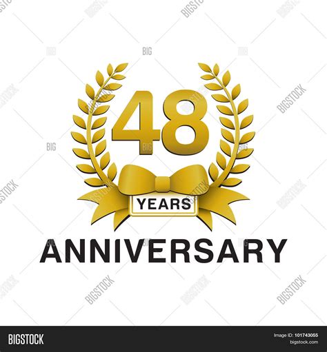48th Anniversary Vector And Photo Free Trial Bigstock