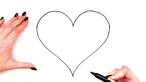 How To Draw A Heart Heart Drawing Easy Drawings Easy Heart Drawings