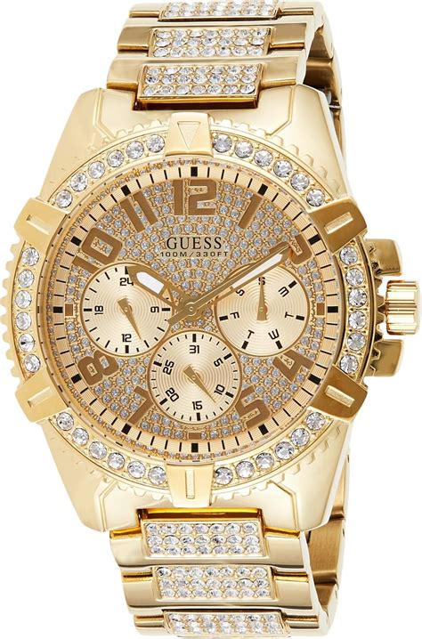Buy Guess Mens Frontier U0799g2 Gold Stainless Steel Quartz Fashion