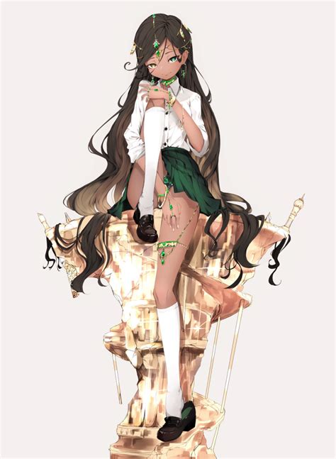 Dark Skin Anime Characters Female ~ Hilmiyatuha