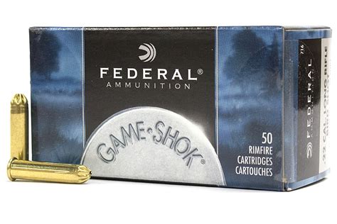 Federal 22lr 25 Gr 12 Shot Game Shok 50box Sportsmans Outdoor