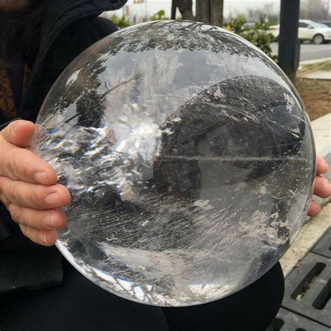 18801g Huge Natural White Clear Quartz Crystal Sphere Healing Etsy