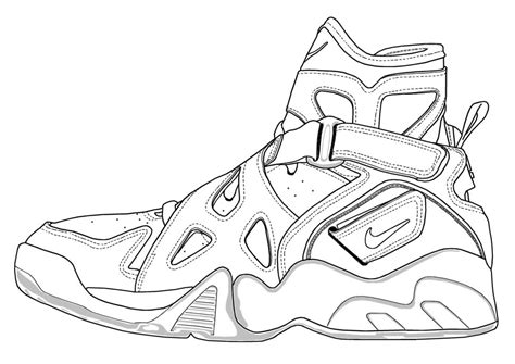 Air Force 1 Coloring Pages At Free Printable