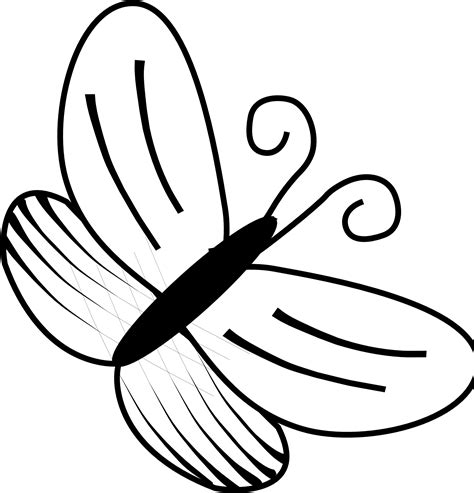 Butterflies Clipart Line Drawing 6 Butterfly Black Butterfly Images