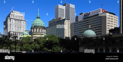 Canada Quebec Montreal Place Du Canada Downtown Stock Photo Alamy