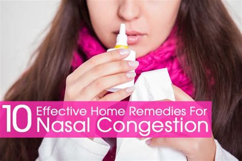 10 Effective Home Remedies For Nasal Congestion Mzizi Mkavu