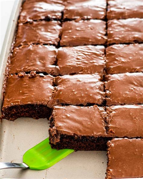 This Texas Sheet Cake Is One Of The Easiest Cakes You Will Make In A