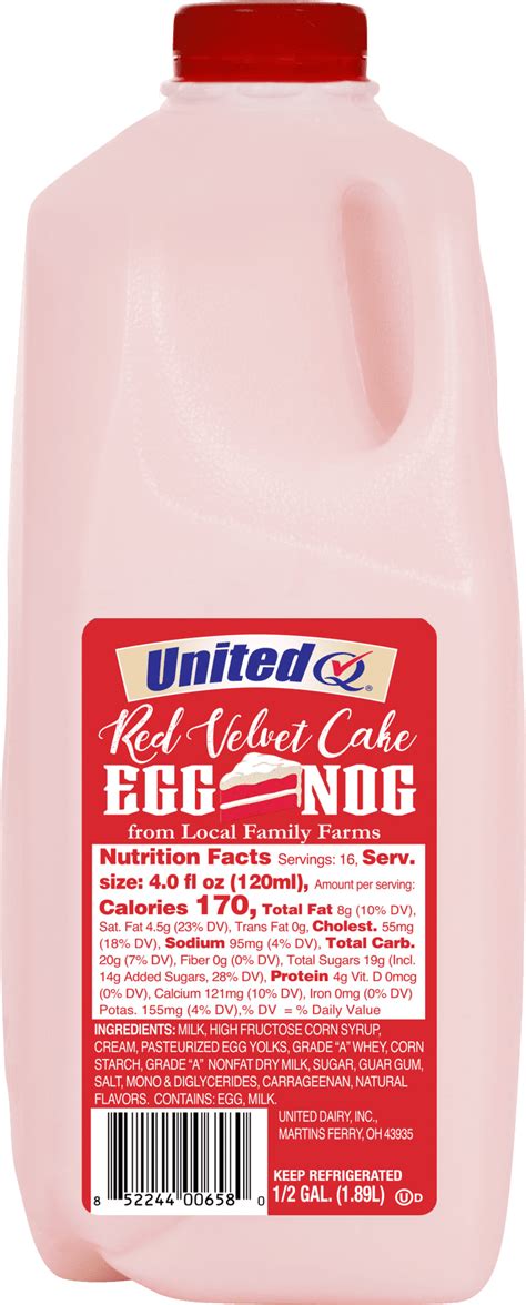 United Dairy Red Velvet Egg Nog United Dairy