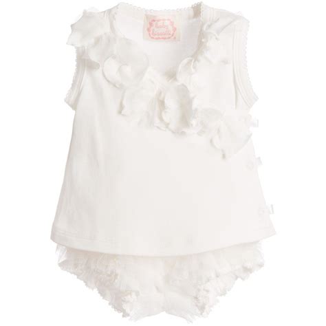 Baby Girls 2 Piece Top And Shorts Set By Kate Mack And Biscotti This