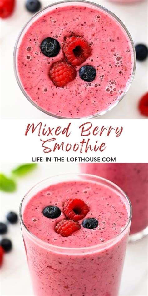 Mixed Berry Smoothie Life In The Lofthouse Artofit