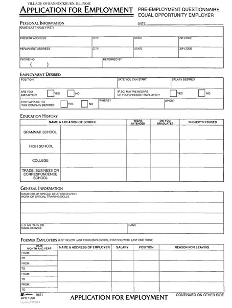 Printable Job Application Fill Out And Sign Online Dochub