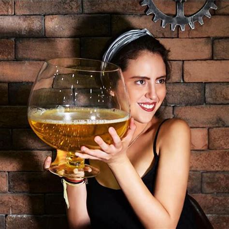 4 Litre 1 Gallon Funny Huge Wine Glass For Party 2000ml 4000ml Whisky Cerveza Vaso