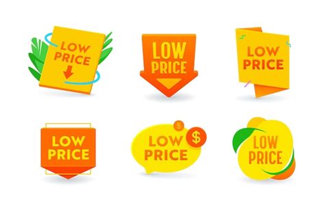Premium Vector Set Of Icons Low Price Promo Offer Shopping And Sale