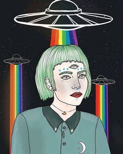 I Want That Aliens Abduct Me 😝 Draw Mars Girl Space Creepy Abduct