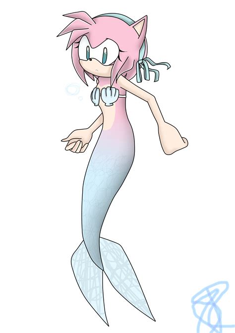 Amy The Mermaid Request By 0 Mermaidribbon 0 On Deviantart