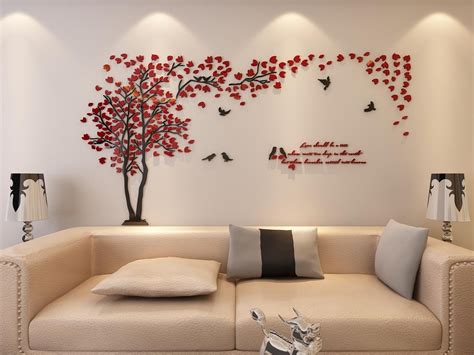 Galleon 3d Couple Tree Wall Murals For Living Room Bedroom Sofa